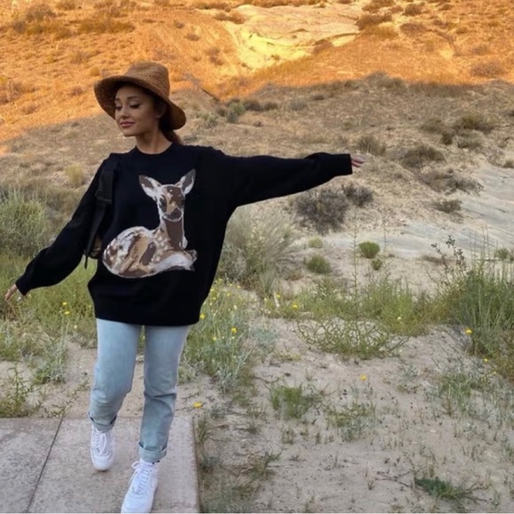 Burberry Deer Intarsia Wool Sweater, size Small - Picture 2 of 16